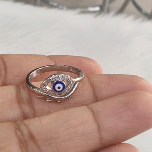 Evil Eye 92.5 Sterling Silver Ring