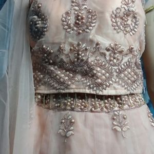 Peach Colour Lehnga