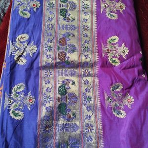 Paithani Saree With Stiched Blouse