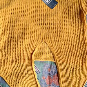 Mustard Yellow Cute Top