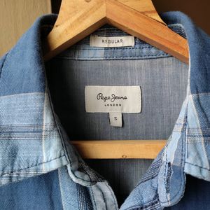 Pepe Jeans Blue Checked Shirt