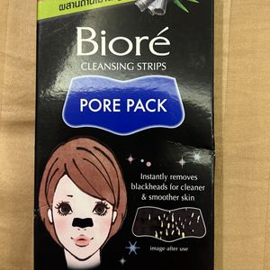 Biore Cleansing Strips PORE PACK In Charcoal