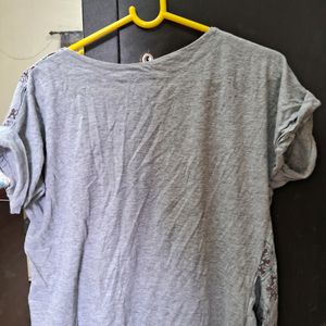 Grey Casual T-Shirt