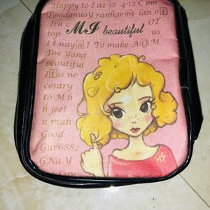 Small Zip Pouch Good Condition Use For Makeup Stor