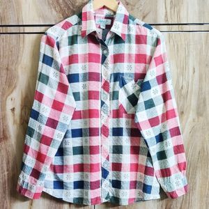 Red Chek Design Shirt Size-42-44