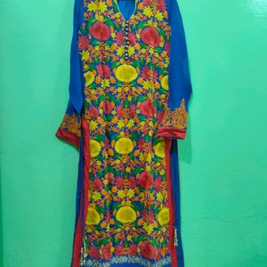 Floweral Work Full Length Kurta