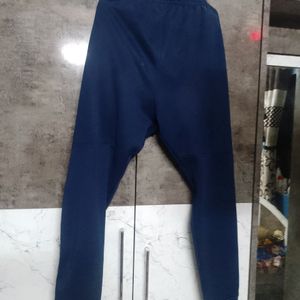 Proline Navy Cotton Reqular Fit Striped Joggers