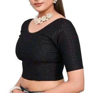 🔥Sale 🔥Black Stretchable Blouse( Untouched)