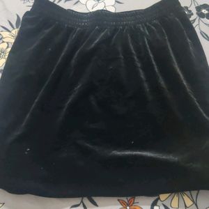 Black Velvet Skirt