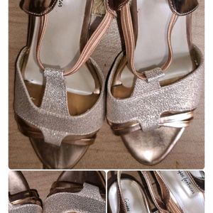 Rose GOLD Block Heels For Sale