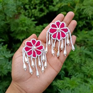 Handmade Earrings With Mangtika Set