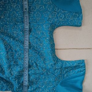 Pretty Pre-stitched Sky colour Kurtha