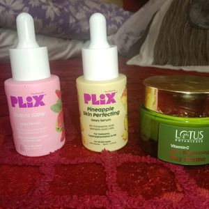 Plix Dewy Serum And Lotus Botanical Day Creme