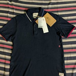 Mr Bowerbird Navy Blue Polo Tshirt (M)New With Tag