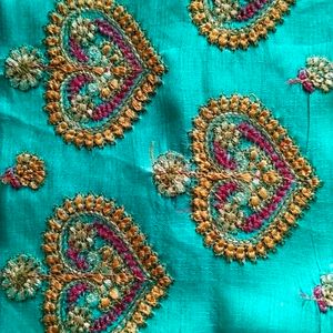 Mor Pankh Green Saree