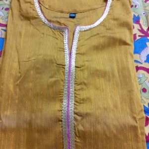 Cotton Silk Kurti Xxl Size ( 44)