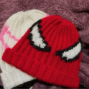 Spiderman Crochet Couple Beanie ( Readymade )