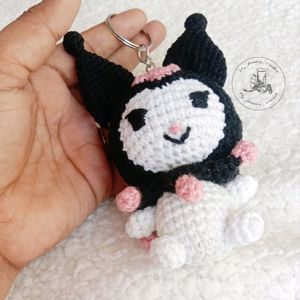 Amigurumi Kuromi Keychain /Charm