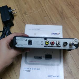 Hathway Setup Box With Adaptor And Remote