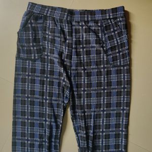 Blue Chequered Pant