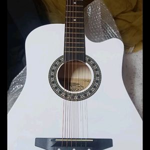 INTERN INT - 38C-WH White Acoustic Guitar