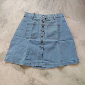 Blue Denim Skirt