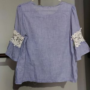 Soft Blue Cotton Top