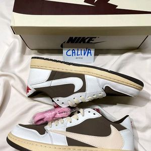 TRAVIS SCOTT REVERSE MOCHA AIR JORDAN 1 LOWS