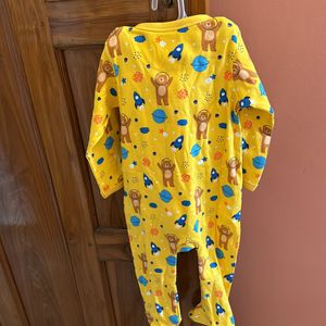 Babyhug Yellow Night Suit