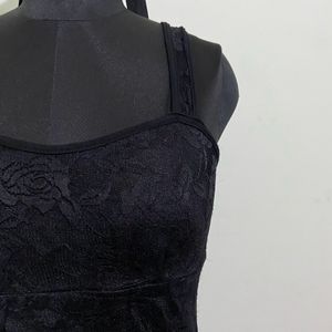 Lace Tank Top (Black)