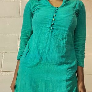 Fab India Green Kurta