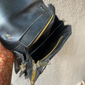 Black Leather Handbag