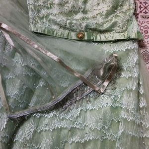 Light Green Lehenga Choli With Dupatta