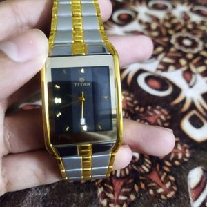 Titan Quartz Black Dial Premium Watch