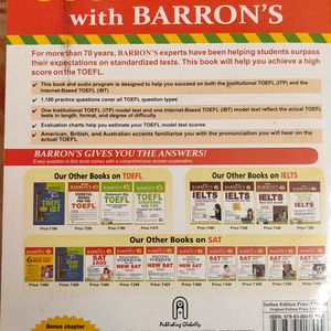 Barron's TOEFL Practice Book