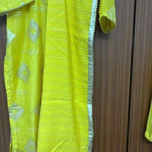 Women Yellow Palazzo Suit