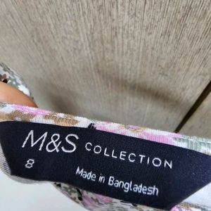 Marks & Spencer's Floral Boat Neck New Top