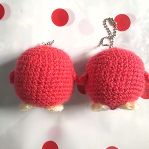 Penguin Crochet Amigurumi Keychain