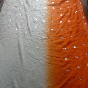 Multi Colour Saree Without Blouse❤️