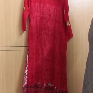 Kurti Red In Colour Looks Like New