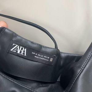 Zara Faux Leather Dress