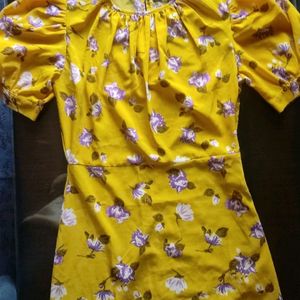 Tokyo Talkies Yellow Floral Sheath Dress