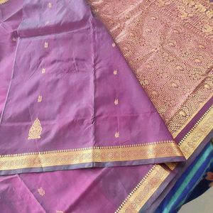 Purple Silk Saree