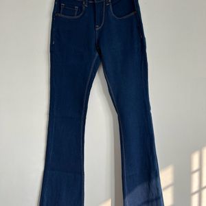 Here&Now Bootcut Stretchable Navy Blue Jeans