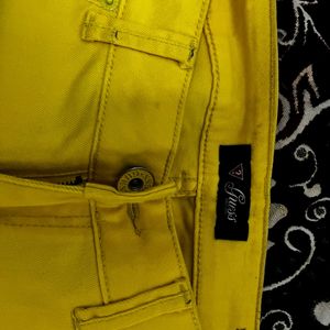 Bright and Sunny Yellow GUESS Shorts