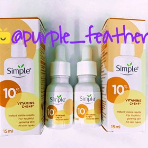 [Combo Of 2] Simple 10% Vitamins C+E+F Seru