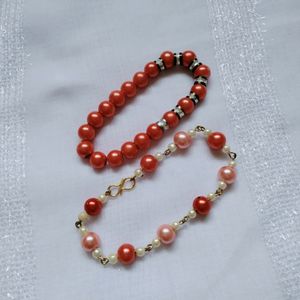 Handmade Set Of 3 Bracelets And One Anklet