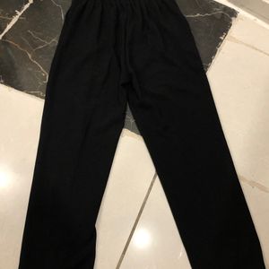 Black Unique Cut Out Blouse+formal Pant Co Ord