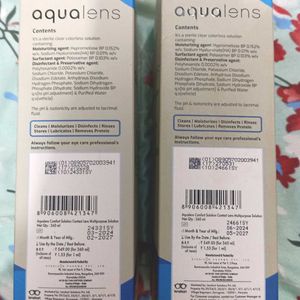 Aqualens Comfort Contact Lens Solution (Set Of 2)