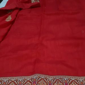 Fancy red saree